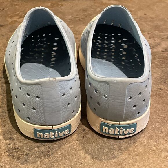Native Shoe Blue Jefferson Waterproof Sneaker Shoes Unisex Kids Size C13 - Picture 6 of 10